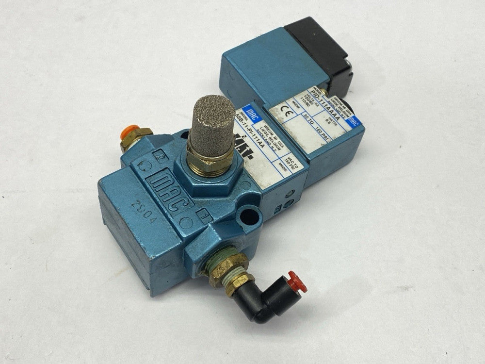 MAC Valves 55B-11-PI-111AA Pneumatic Solenoid Valve 30-150PSI 120V 6.8W