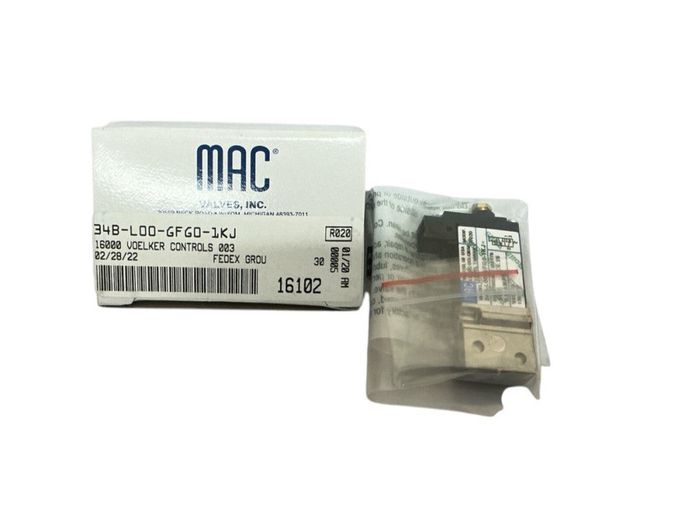 New MAC 34B-L00-GFG0-1KJ Solenoid Valve
