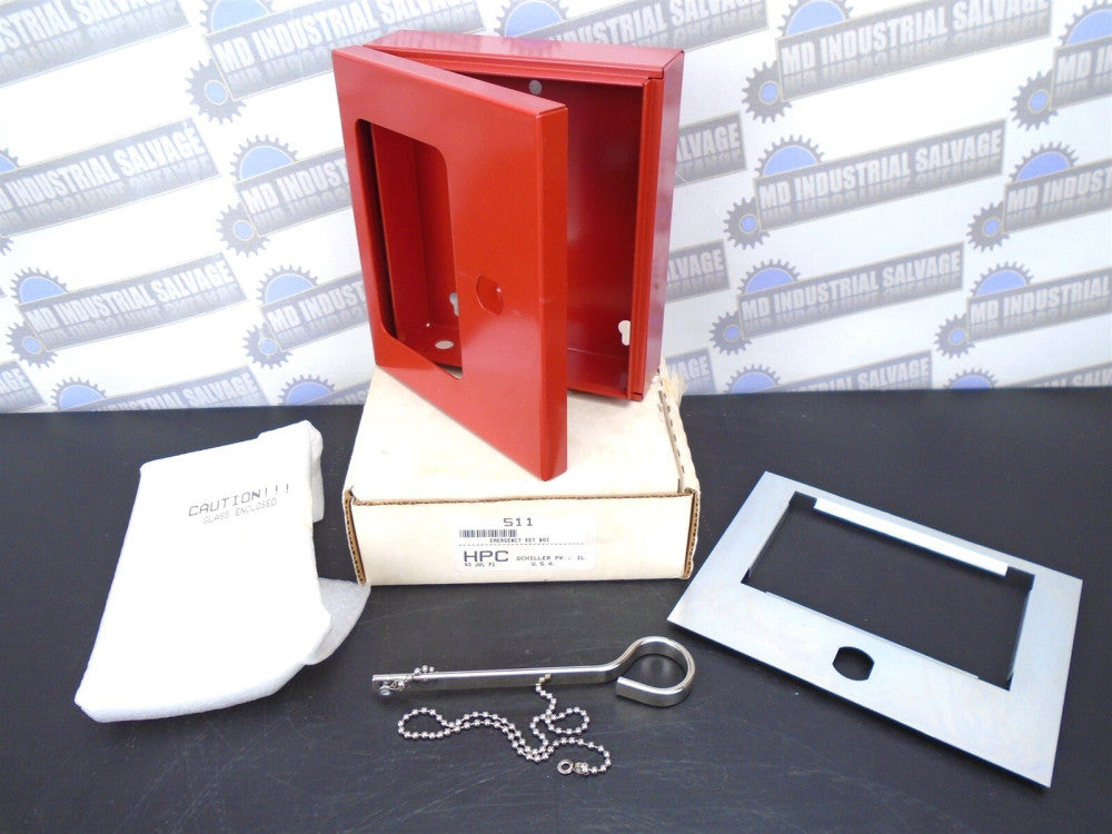 HPC - 511 - Emergency KEY BOX - 6-5/8 x 5-3/4in - MISSING LOCK - (NEW in BOX)
