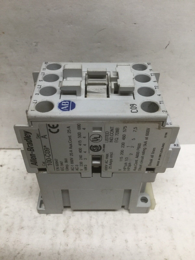 Allen Bradley 100-C09-10 IEC Contactor Series A 