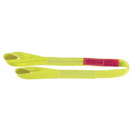 Lift-All Ee2602dtx12 Web Sling, Type 4, 12 Ft L, 2 In W, Polyester, Yellow