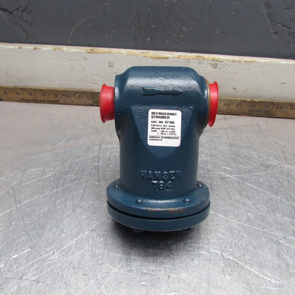 NEW! Hansen ST100 ,Refrigerant Strainer .400psi,  Ports 1" x 1-1/4", MAKE OFFER!