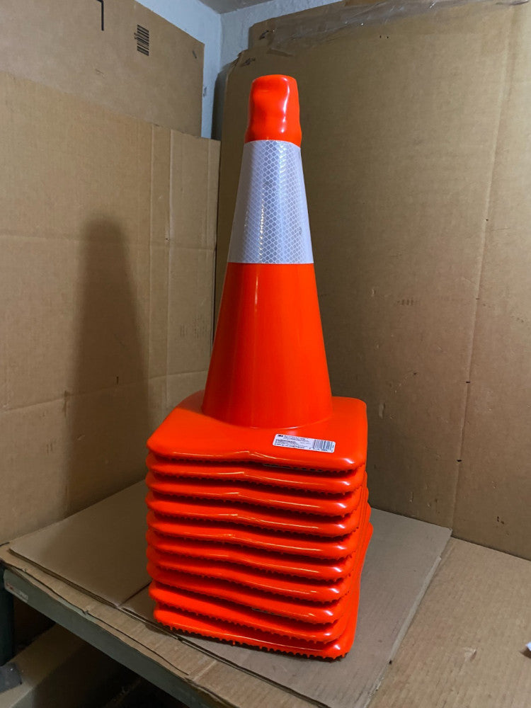 3M Reflective Cones 10 pack Orange Safety Traffic Cone