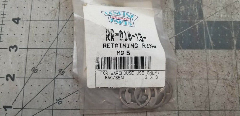 BAG of (5) HOBART RR-010-13 RETAINING RING GENUINE OEM [B6B1]