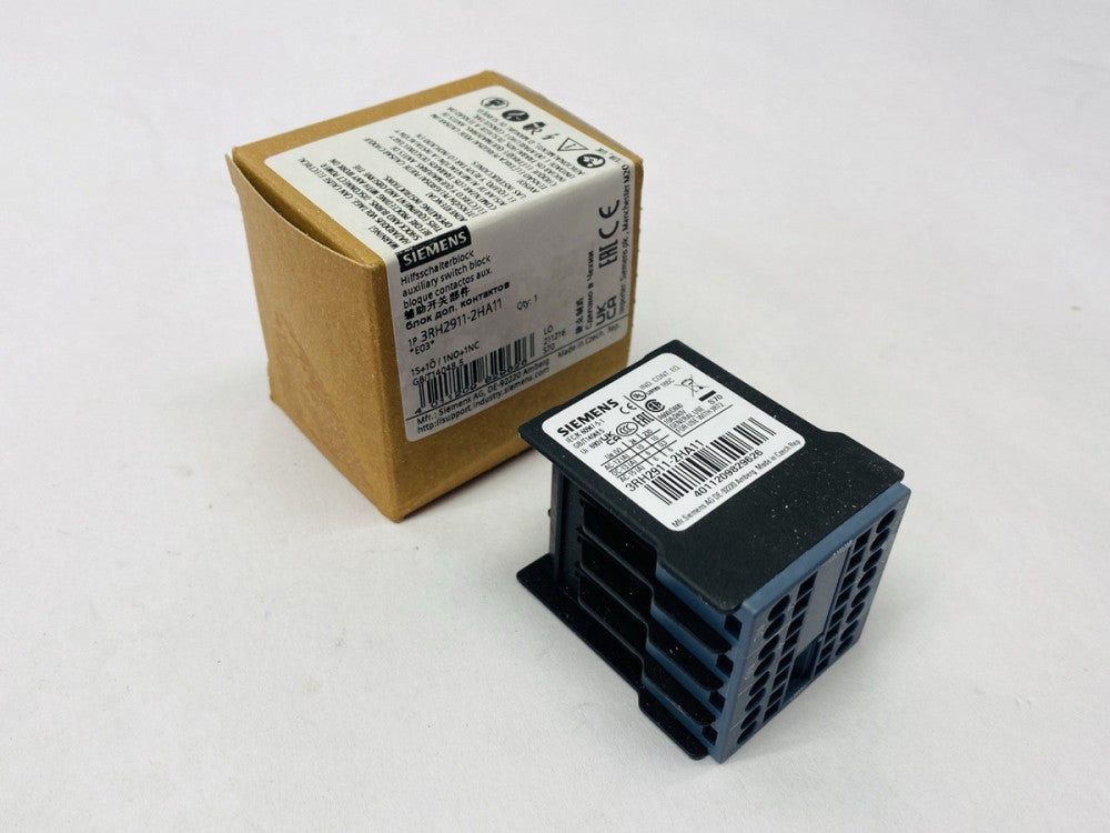 Siemens 3RH2911-2HA11 Auxiliary Contact Block 1 NO + 1 NC