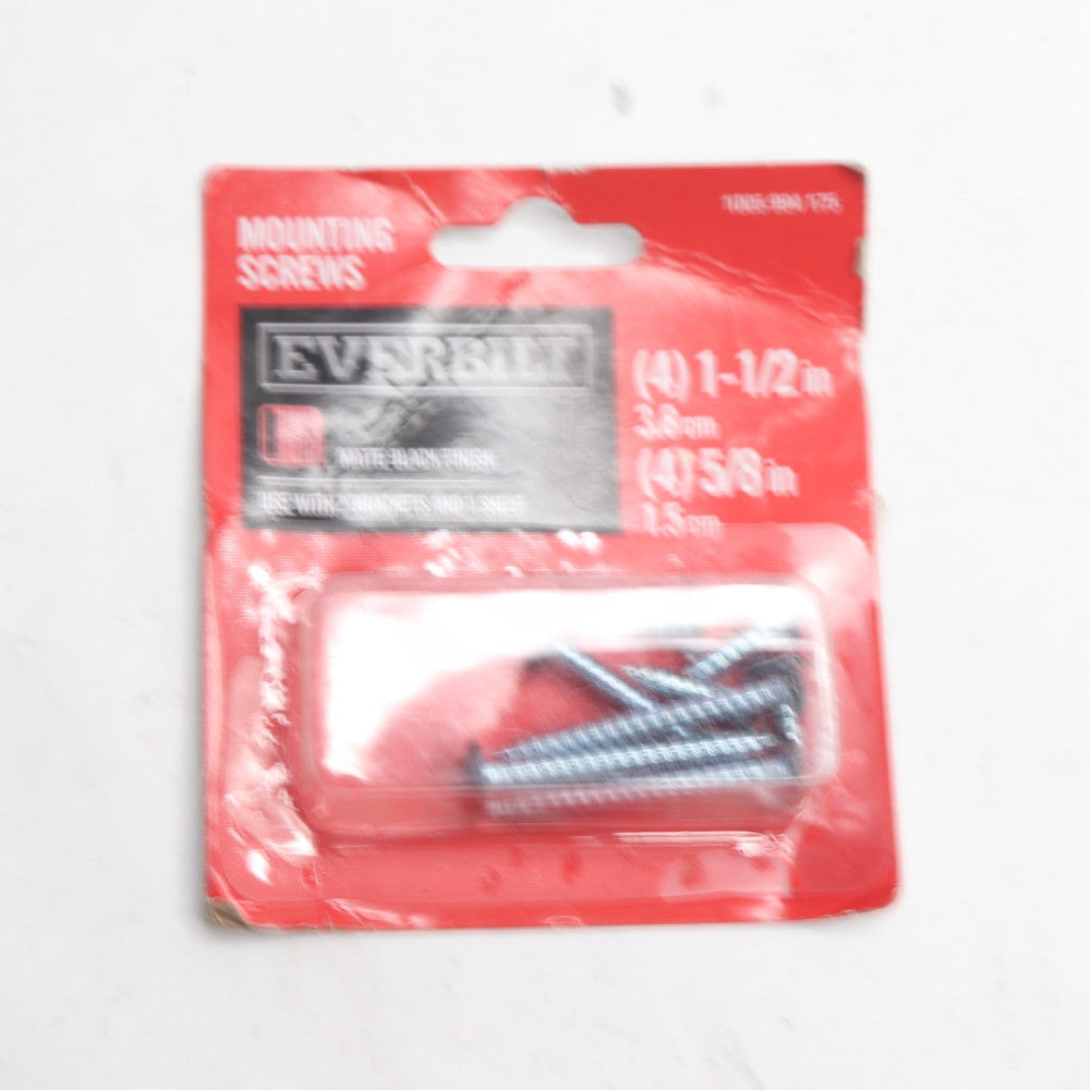Everbilt Bracket Screws Matte Black EH-WSTHDUS-540