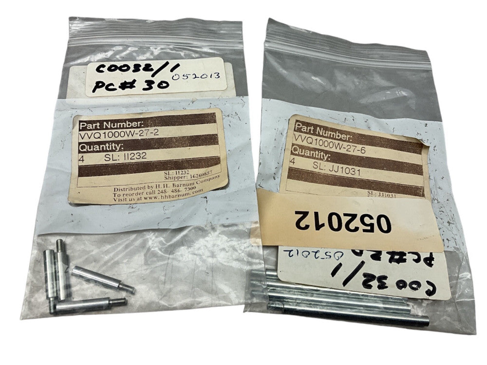 SMC VVQ1000W-27-6, VVQ100027-2 Tie Rod  LOT OF 4