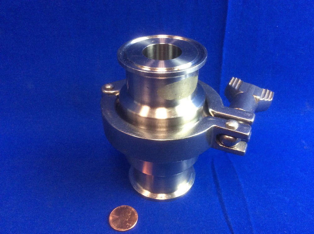 SANITARY VERTICAL CHECK VALVE 1" LINE WITH 1-1/2" TRI-CLAMP CONNECTION