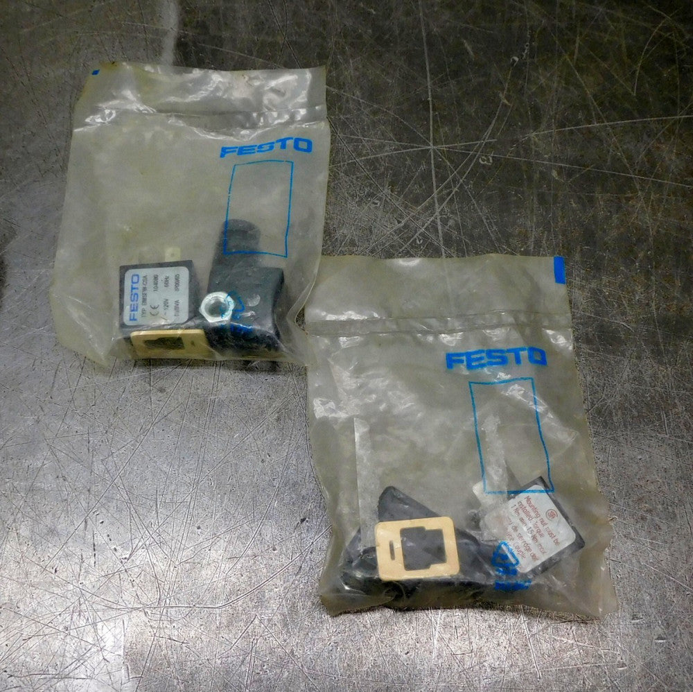 Festo BMSFW-CSA Solenoid Coil Valve Assembly Lot of Two (2)
