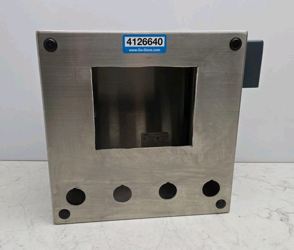 Saginaw SCE-12EL1206SSLP 12" x 12" x 6" Stainless Steel Enclosure Wall Mount