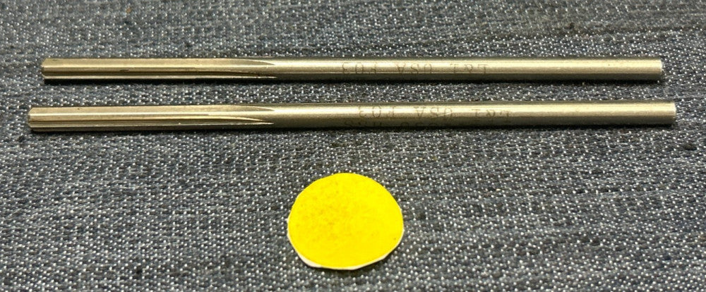 UNBRANDED .1830"  HS CHUCKING REAMER  4-1/2" OAL 1-1/8" LOC  LOT OF 2