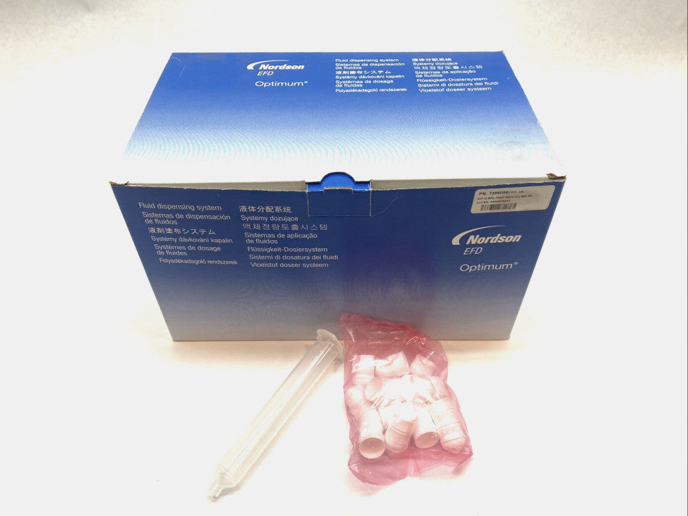 Nordson EFD 7012153 55 cc Syringe Barrels w/White Piston LOT OF 46