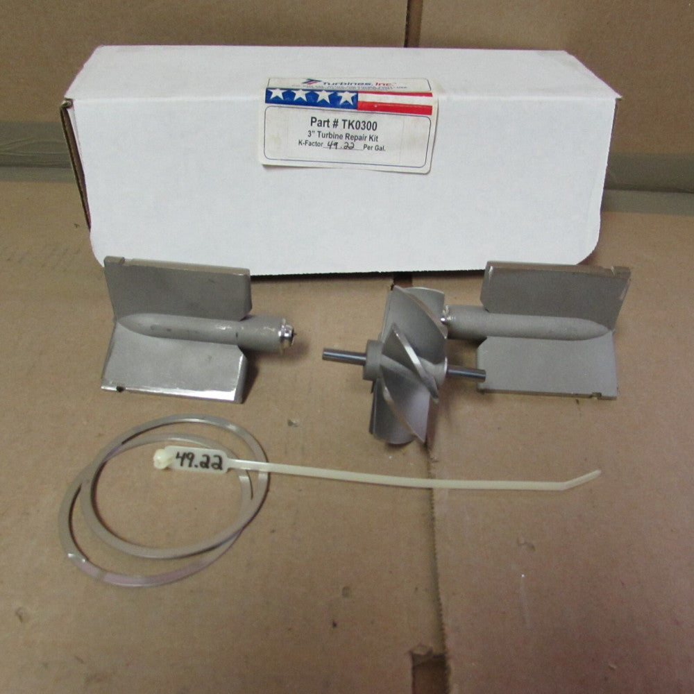 TURBINES INC, TK0300, 3" TURBINE REPAIR KIT, K-FACTOR 49.22 P/G NIB! MAKE OFFER!