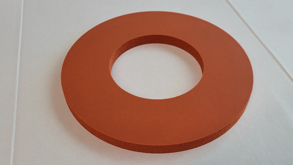 Red Silicone Sponge Foam Rubber Heat Resistant Gasket 160x80x10mm