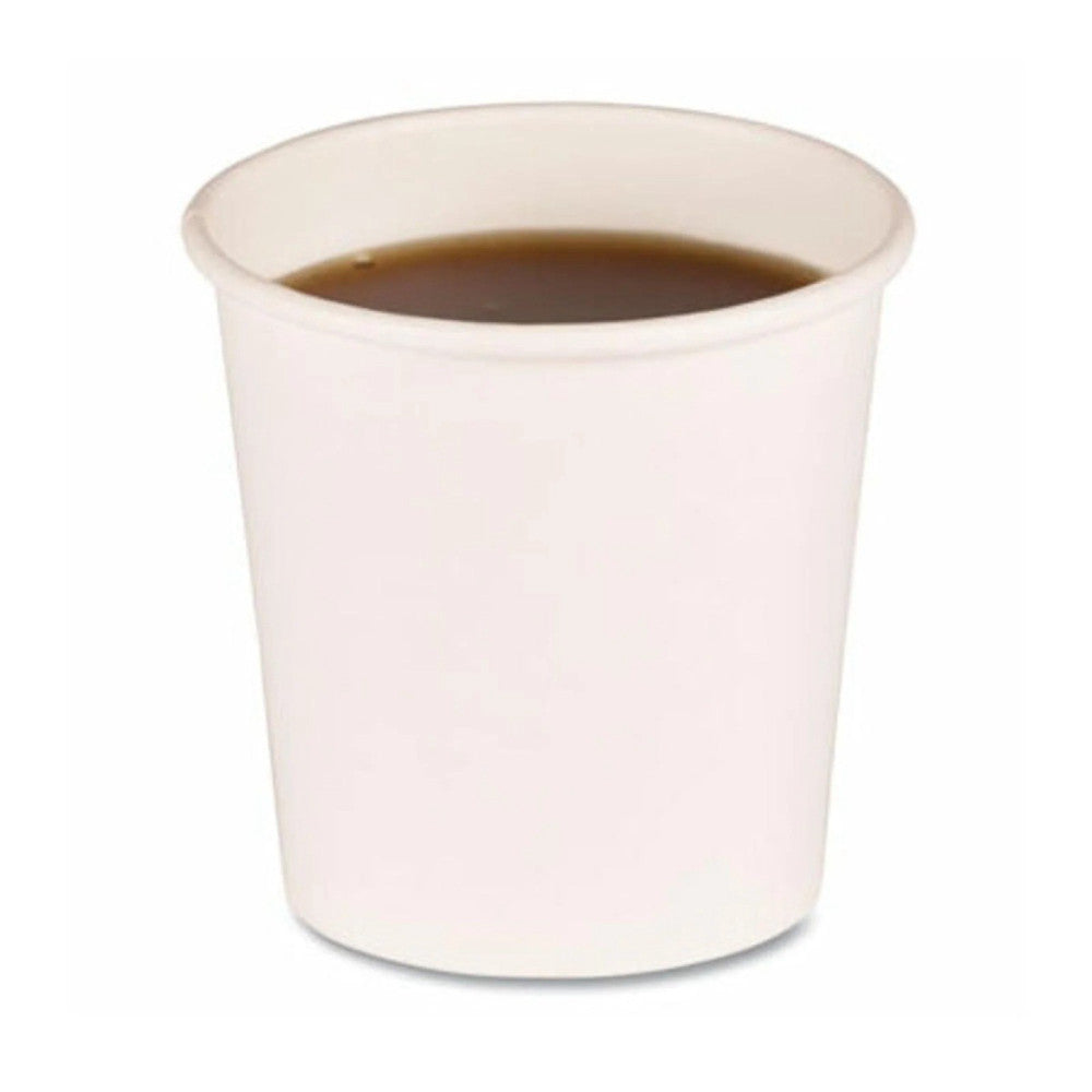 Paper Hot Cups 4 oz White 50/Sleeve 20 Sleeves/Carton BWKWHT4HCUP