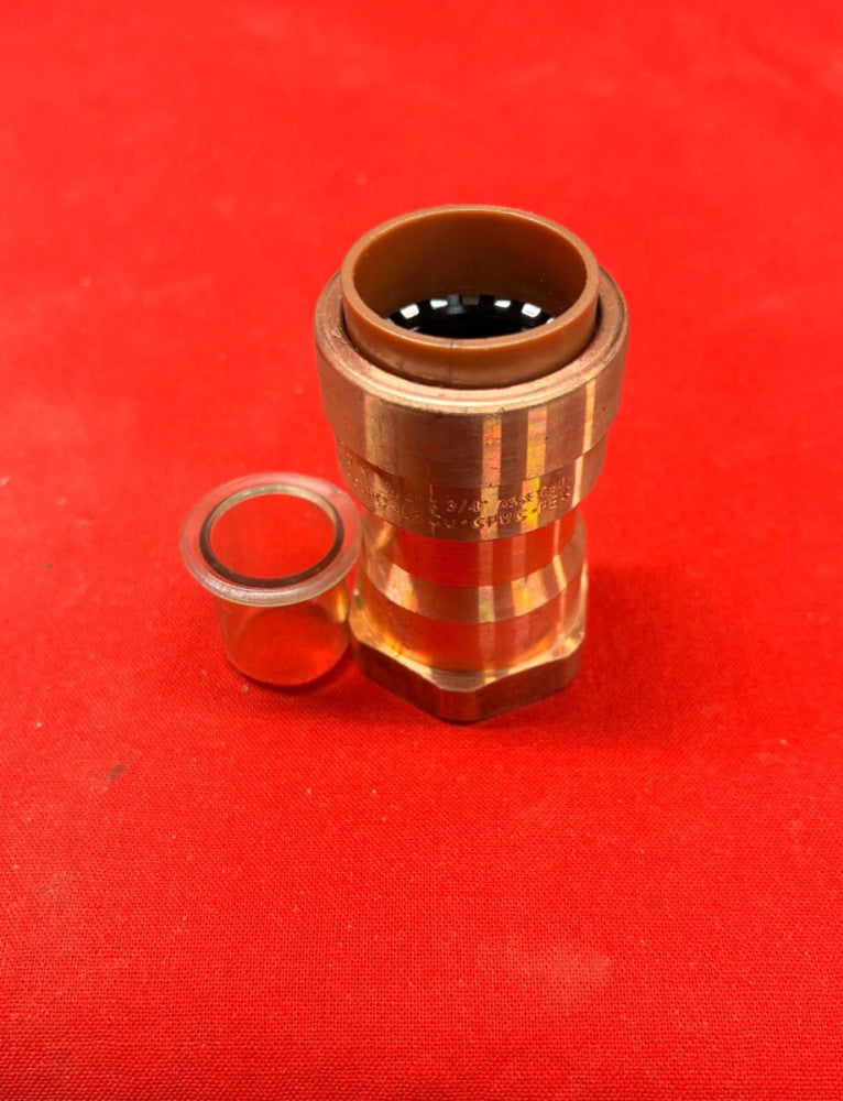 PURE BRASS PRESS COUPLING 3/4" X 3/4" ASSE1061