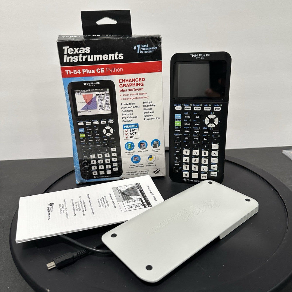 Texas Instruments TI-84 Plus CE Python Graphing Calculator Plus Software White