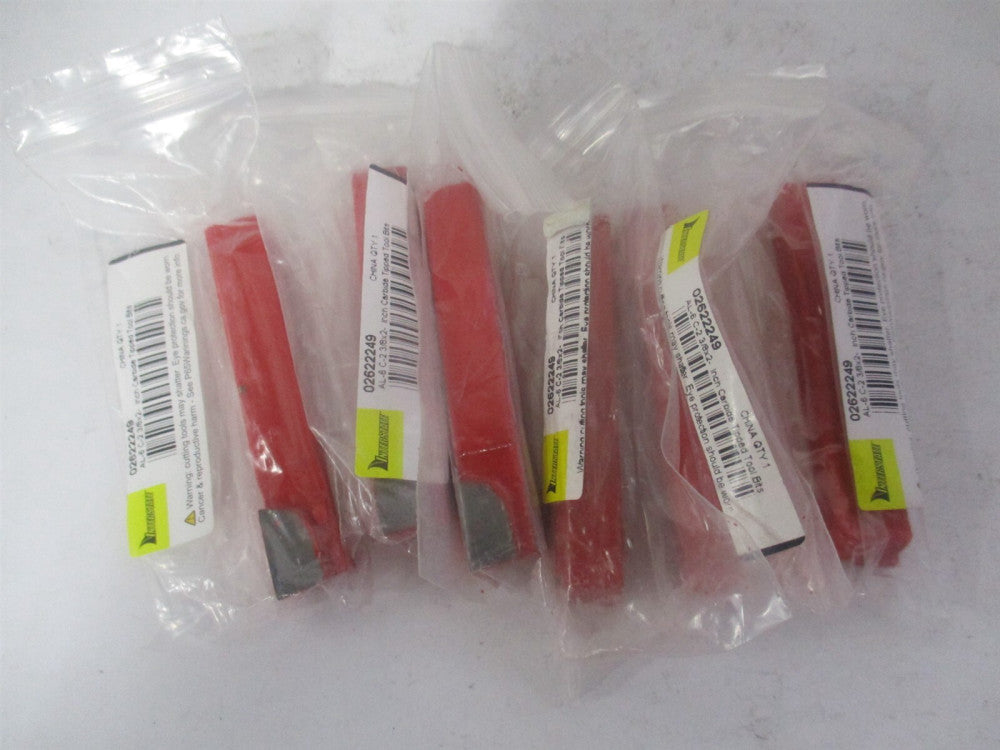 (383-0132) 3/8 x 3/8″ x 2-1/2" OAL Square Turning Single Point Tool Bit - Qty 6