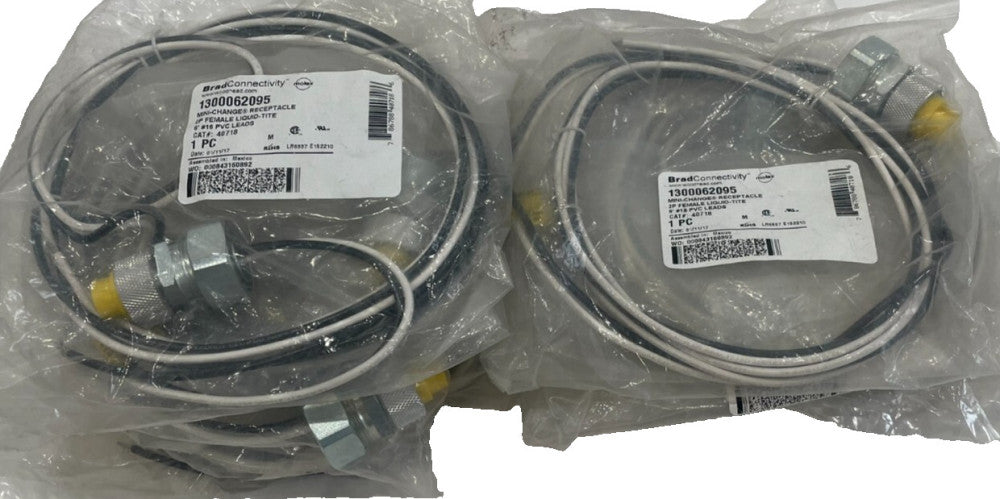 NEW MOLEX WOODHEAD 1300062095 MINI RECEPTACLE 2P FEMALE 40718 LOT OF 13