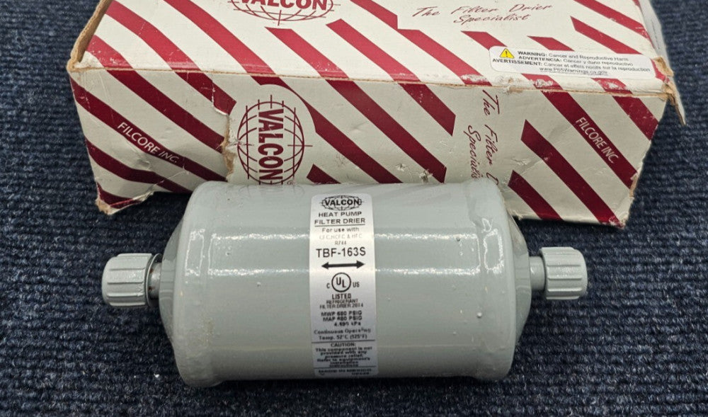 Valcon TBF-163S Heat Pump Filter Drier 059908 3/8" Inlet & 3/8" Outlet