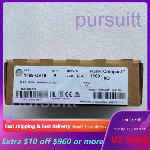 1769-OV16 Allen-Bradley CompactLogix 16 Point Sink Output Module NEW US Free Tax
