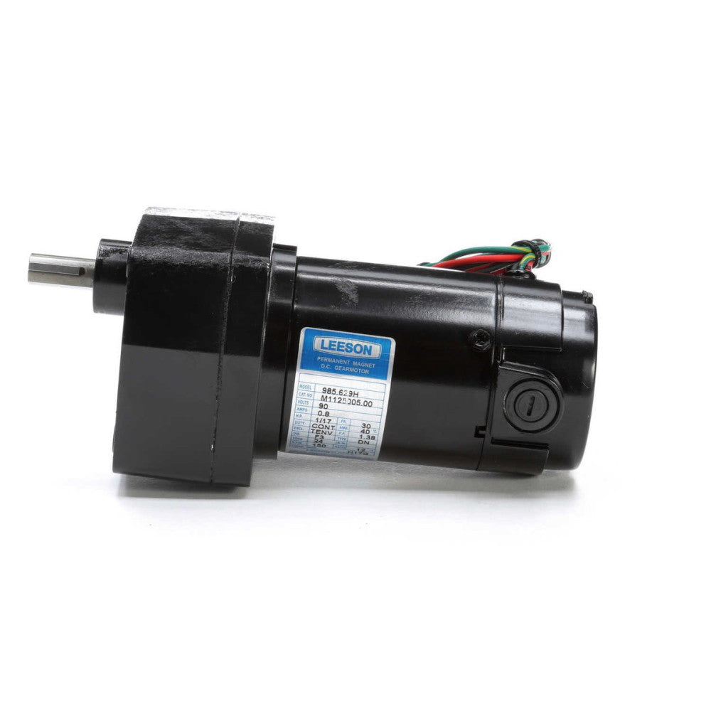 Leeson M1125005.00 Electric Motor 90 Volt DC 150 Rpm 1/17 Hp 30 Frame