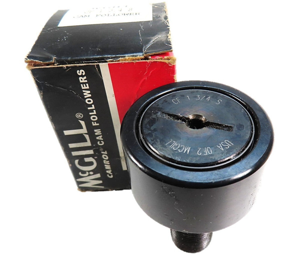 McGill CF 1 3/4 S Cam Follower 1.750"Dia x 1.00"W x .750"Stud CF13/4S NEW IN BOX
