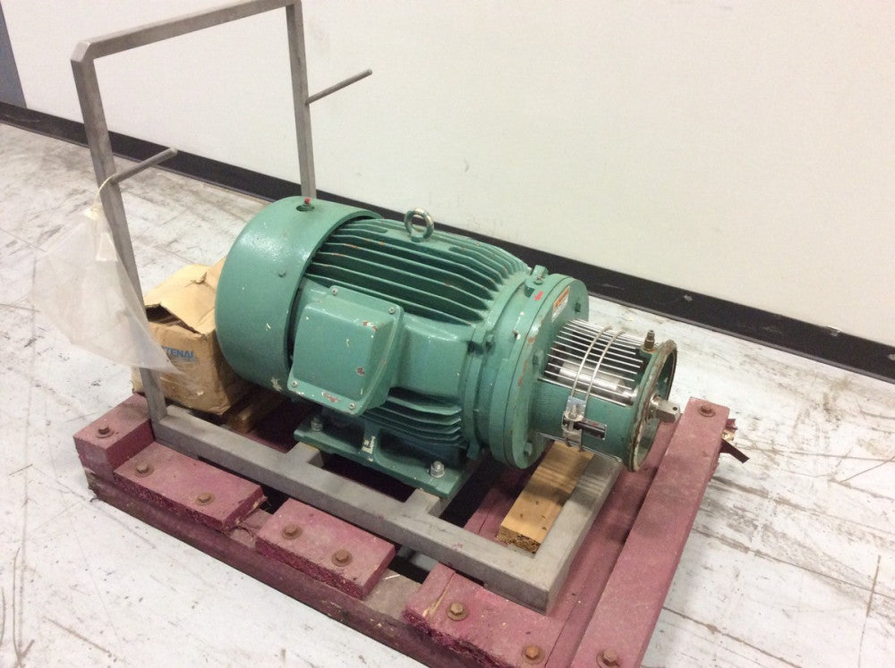 TRI-CLOVER TRI-FLO PUMP 40HP MOTOR and ADAPTER FOR C328MD32T-S PUMP (Motor Only)