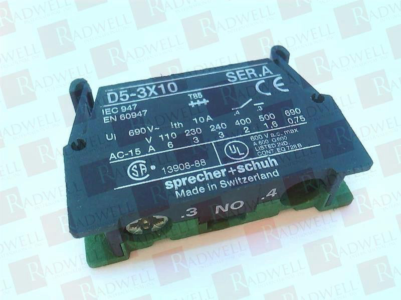 SPRECHER & SCHUH D5-3X10 / D53X10 (NEW NO BOX)