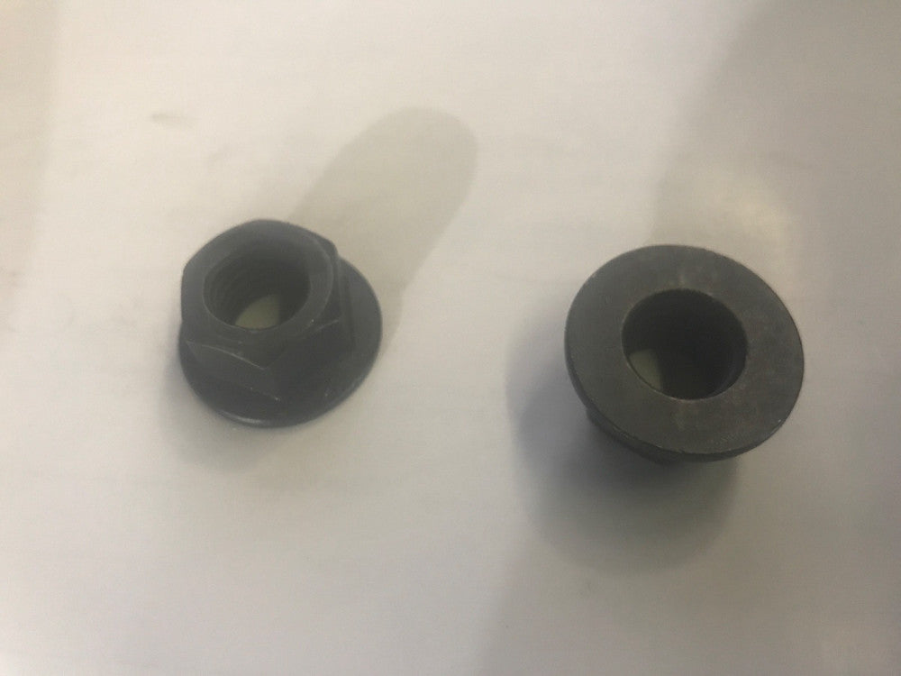 (500) HEX FLANGE NUTS , BLACK SPL, 1/2"-13 , SPIRALOCK