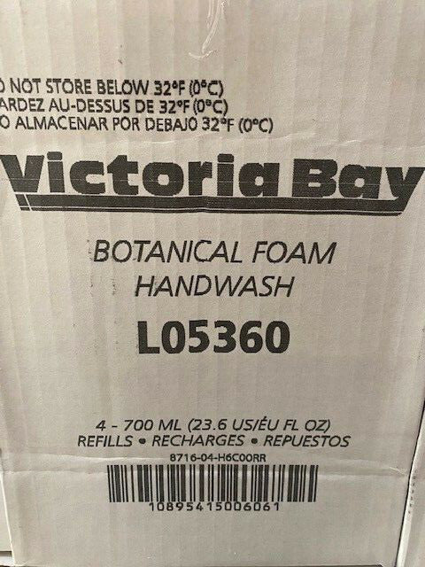 (Case of 4) Victoria Bay L05360 Botanical Foam Handwash - 700 ML Refills