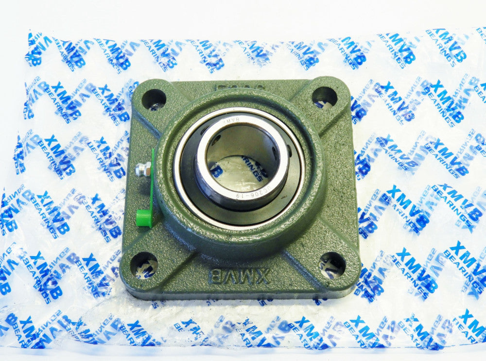 XMVB UC206-19 F206 4-BOLT FLANGE BEARING BLOCK 1-3/16" Bore