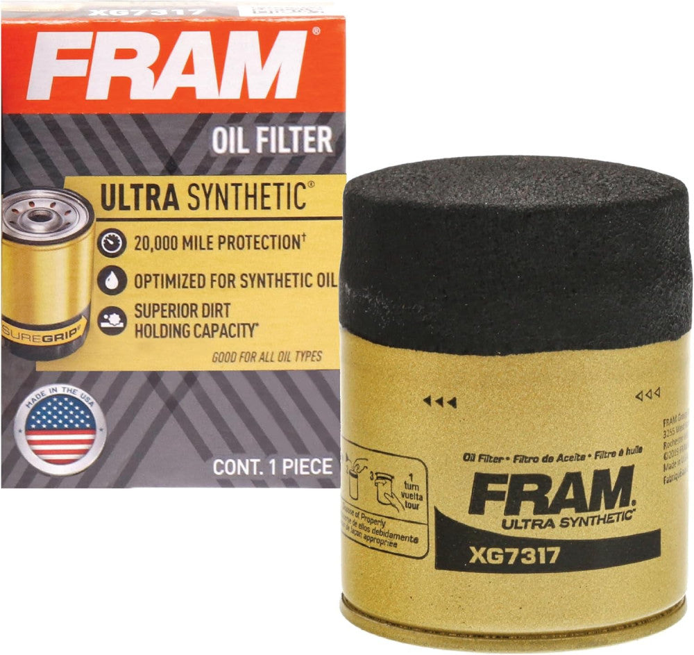 FRAM Ultra Synthetic XG7317 20K Mile Change Automotive 1 Count (Pack of 1) 