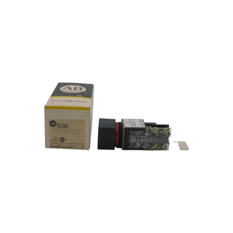 ALLEN BRADLEY 800MB-CA6AK SER. A 300VAC (BK/YL) NSMP