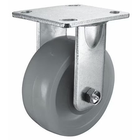 Zoro Select P25r-N080k-14-H10-001 Rigid Plate Caster,Nylon,8 In.,2000 Lb.