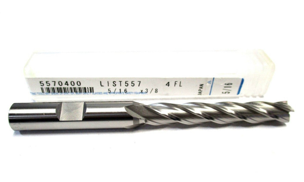 OSG (5570400) 5/16 x 3/8 x 2 x 3-3/4 4-Flute SE RH Cobalt Square End Mill