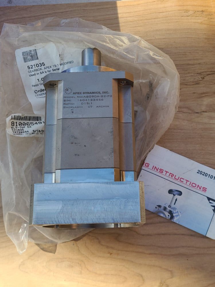 Apex Dynamics AB090A-S2-P2 Planetary Gear Box Servo Speed Reducer 15:1 Ratio