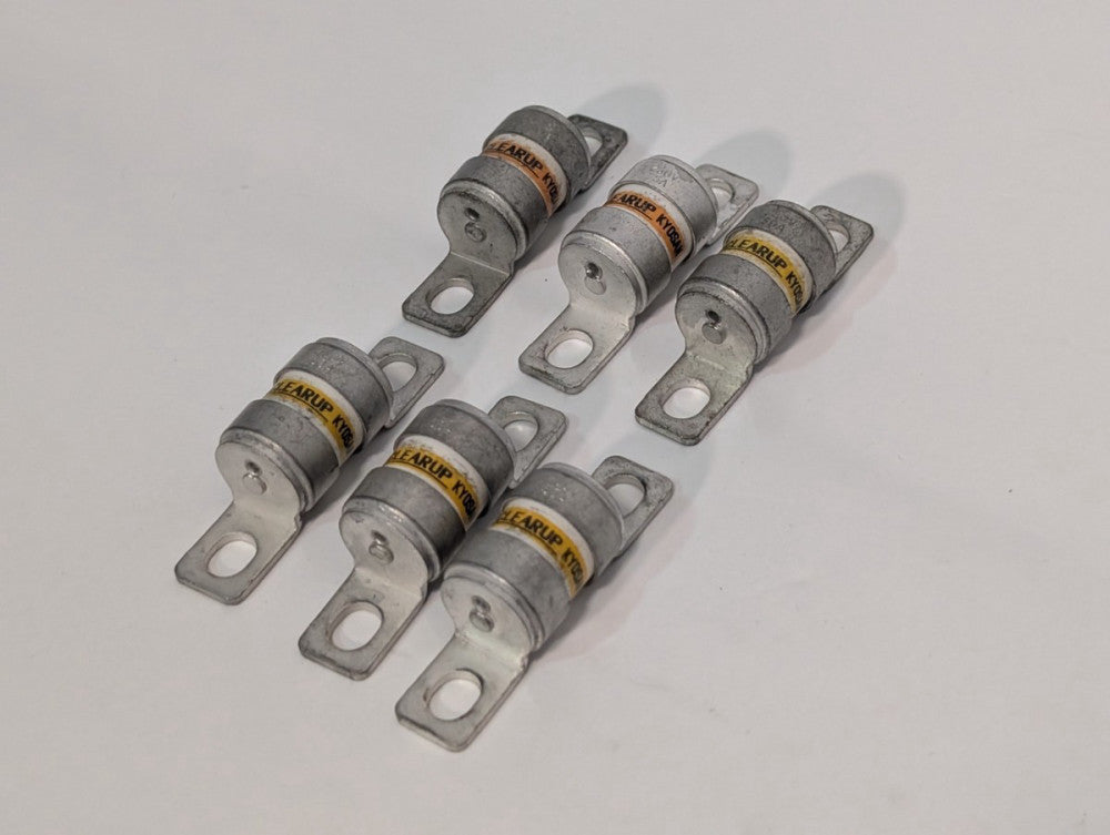 Lot of 6 25FH50 Kyosan Clearup Fuses 4K02 50 Amp 260V, Pre-Owned, As Shown