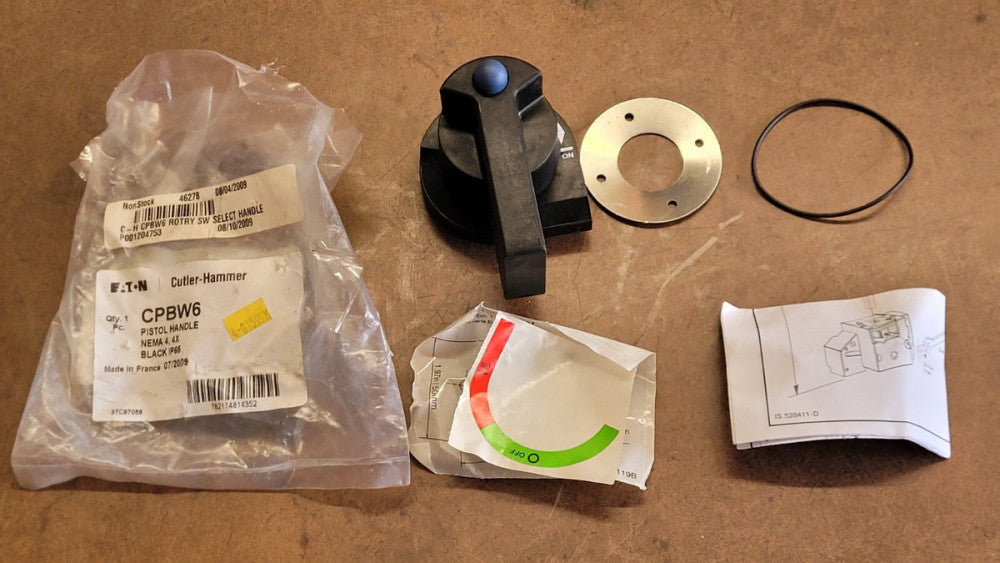 Eaton CPBW6 Rotary Disconnect Handle NEMA 4 4X Black IP65