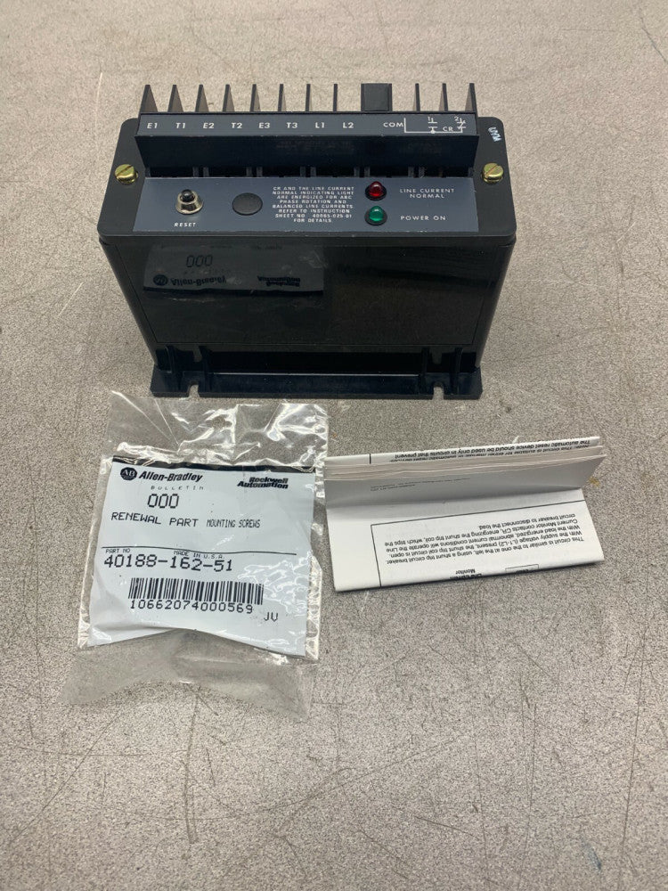 NEW NO BOX ALLEN-BRADLEY 813S-C0BM LINE CURRENT MONITOR 813S-COBM SERIES A