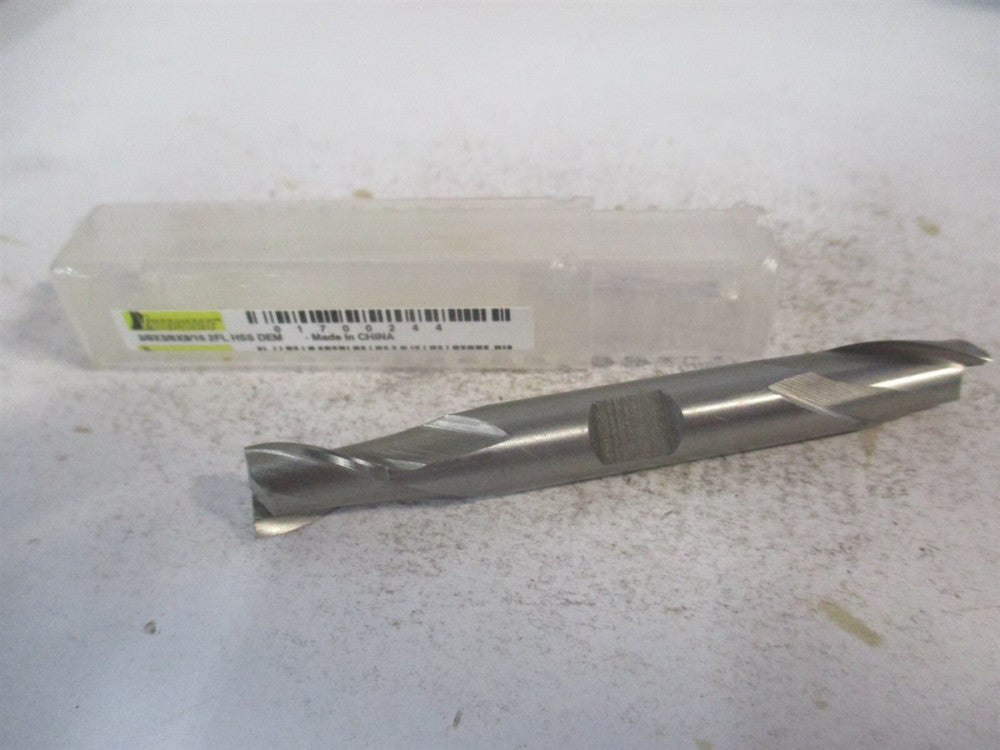 (720-2040) 3/8" x 9/16" x 3/8" x 3-1/8" OAL 2 Flute HSS Square End Mill 