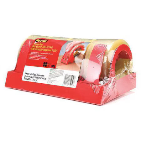 Scotch Psd2 Packaging Tape With Dispenser, 2 In Max. Tape Width. Clam Shell,