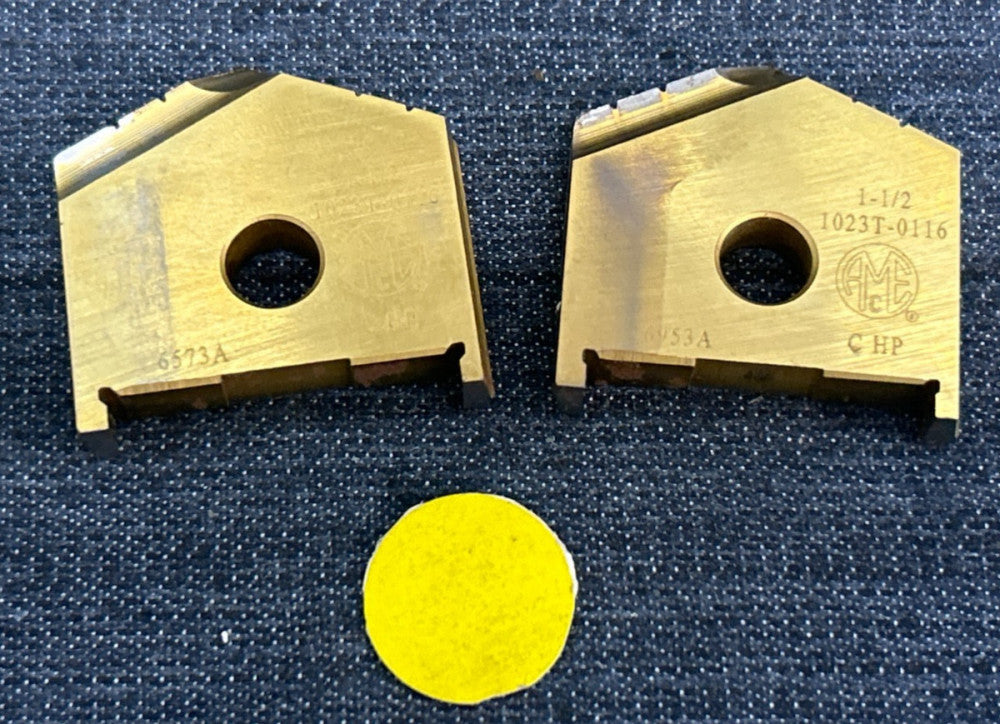 ALLIED MACHINE DRILL INSERT 1023T-0116  DIAMETER 1-1/2"    LOT OF 2