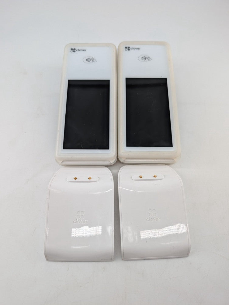 Clover Flex C403 Wireless Credit Card Terminal With Dock Lot of 2