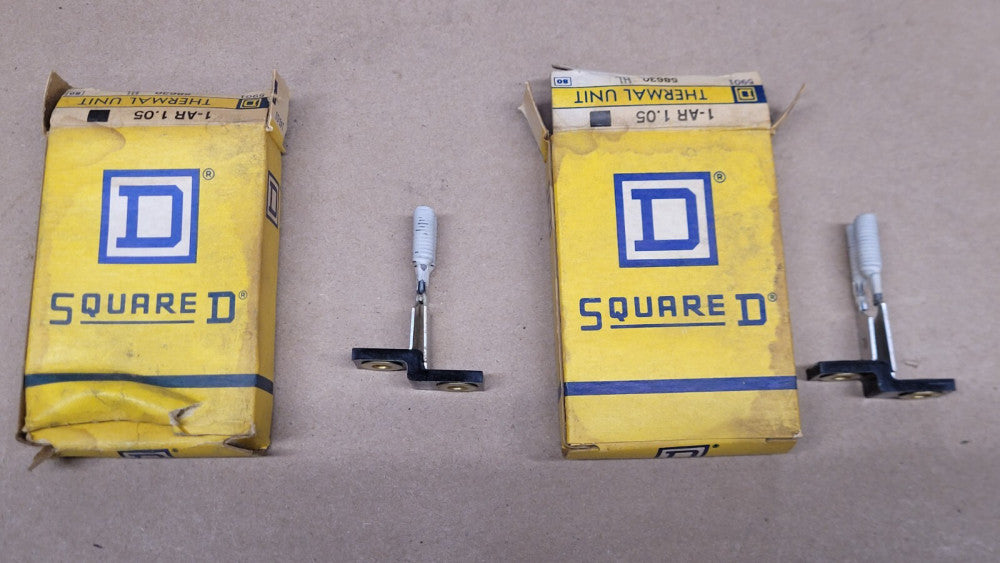 Lot of 2 Square D AR1.05 Thermal Overload Relay Heaters