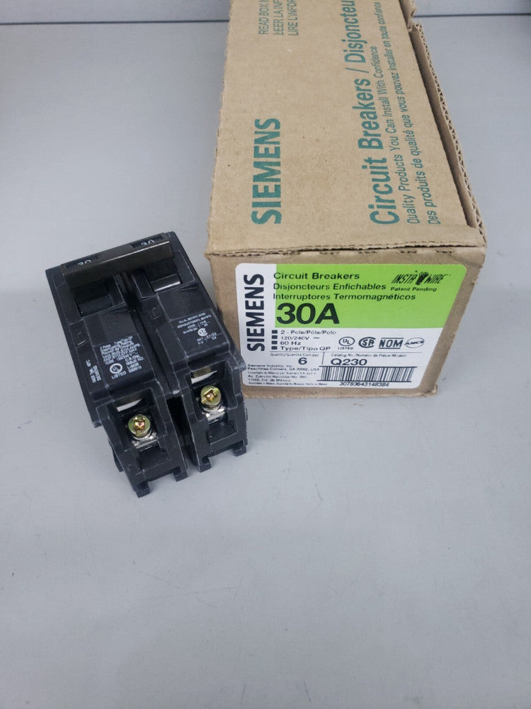 1 NEW Siemens ITE Q230 2 Pole 30A Stab In Breaker NEW Breakers