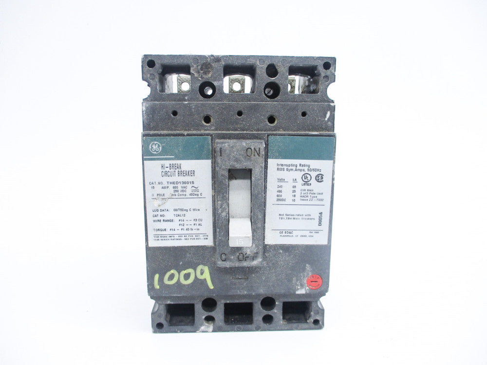 GENERAL ELECTRIC THED136015 15A 600V (AS PICTURED) NSNP
