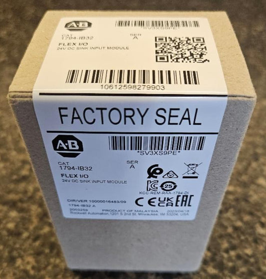 1794-IB32 Allen Bradley SER A Flex I/O 24V DC Input Module (NEW, FACTORY SEALED)