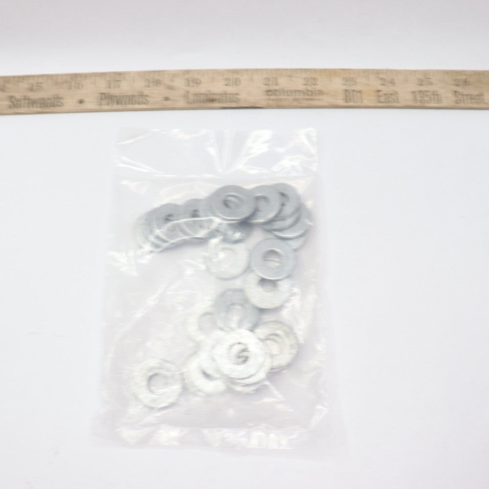 (34-Pk) Flat Washers USS Pattern Low Carbon Steel Zinc Plated 3/8"