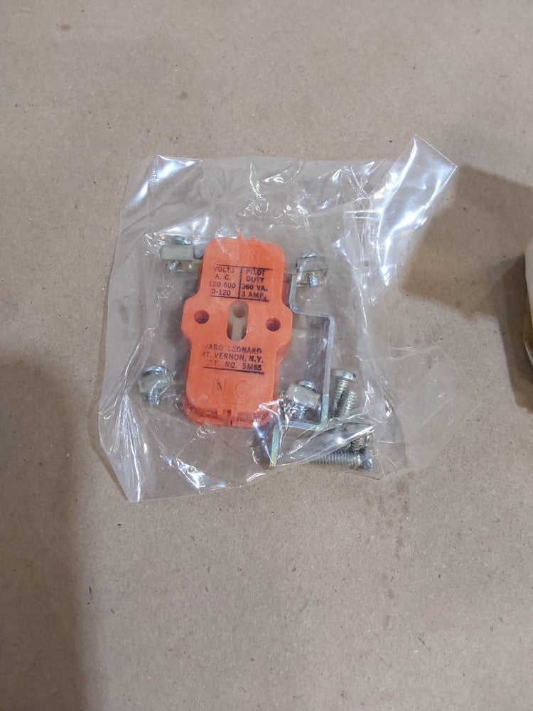 Ward Leonard 5M65 N.O. & N.C. Auxiliary Contact Assembly